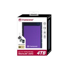 Transcend 4TB Disque Dur Portable USB3.0 de 2.5 pouces